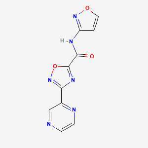 N-(isoxazol-3-yl)-3-(pyrazin-2-yl)-1,2,4-oxadiazole-5-carboxamide