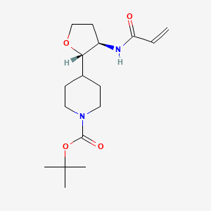 Tert-butyl 4-[(2S,3R)-3-(prop-2-enoylamino)oxolan-2-yl]piperidine-1-carboxylate