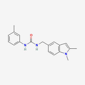 molecular formula C19H21N3O B2803814 1-[(1,2-Dimethylindol-5-yl)methyl]-3-(3-methylphenyl)urea CAS No. 852140-73-9