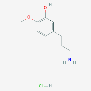 5-(3-Aminopropyl)-2-methoxyphenol;hydrochloride