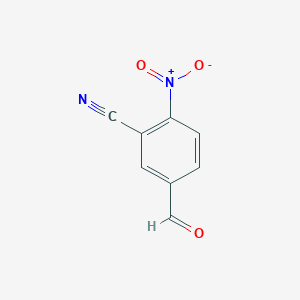 molecular formula C8H4N2O3 B2803838 3-Cyano-4-nitrobenzaldehyde CAS No. 203179-02-6