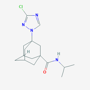 molecular formula C16H23ClN4O B280386 3-(3-chloro-1H-1,2,4-triazol-1-yl)-N-isopropyladamantane-1-carboxamide 