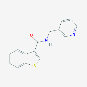 molecular formula C15H12N2OS B280388 N-(pyridin-3-ylmethyl)-1-benzothiophene-3-carboxamide 