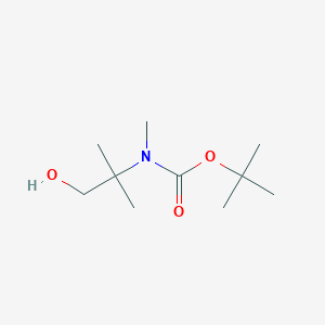 molecular formula C10H21NO3 B2803885 Tert-butyl (2-hydroxy-1,1-dimethylethyl)methylcarbamate CAS No. 1103931-43-6