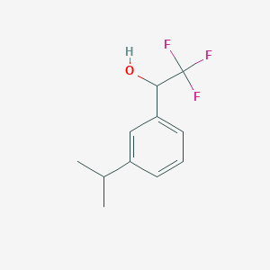 molecular formula C11H13F3O B2803886 2,2,2-Trifluoro-1-[3-(propan-2-yl)phenyl]ethan-1-ol CAS No. 2024148-52-3