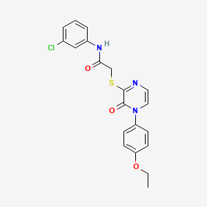 N-(3-chlorophenyl)-2-[4-(4-ethoxyphenyl)-3-oxopyrazin-2-yl]sulfanylacetamide