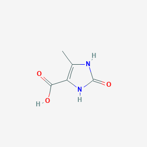 molecular formula C5H6N2O3 B028039 5-methyl-2-oxo-2,3-dihydro-1H-imidazole-4-carboxylic acid CAS No. 101184-09-2