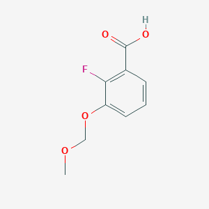 molecular formula C9H9FO4 B2803933 2-氟-3-(甲氧甲氧基)苯甲酸 CAS No. 368422-24-6