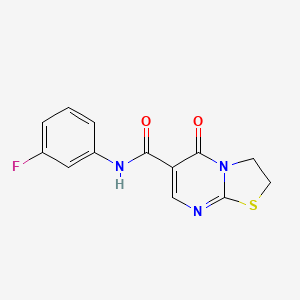 N-(3-fluorophenyl)-5-oxo-3,5-dihydro-2H-thiazolo[3,2-a]pyrimidine-6-carboxamide