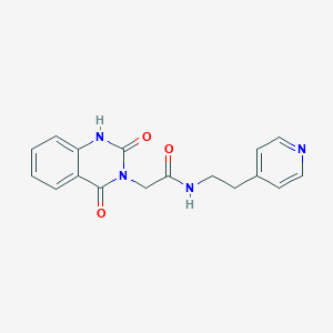 2-(2,4-dioxo-1,2-dihydroquinazolin-3(4H)-yl)-N-(2-(pyridin-4-yl)ethyl)acetamide