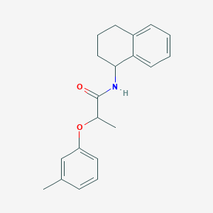 molecular formula C20H23NO2 B280395 2-(3-methylphenoxy)-N-(1,2,3,4-tetrahydronaphthalen-1-yl)propanamide 