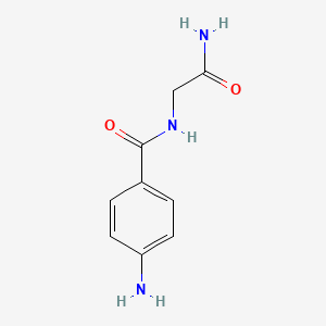 molecular formula C9H11N3O2 B2803962 2-[(4-氨基苯基)甲酰胺基]乙酰胺 CAS No. 46319-19-1