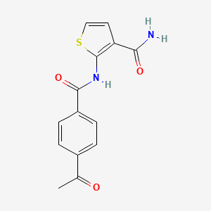 2-(4-Acetylbenzamido)thiophene-3-carboxamide