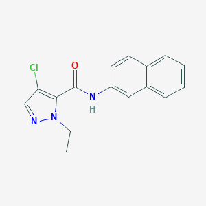 4-chloro-1-ethyl-N-(2-naphthyl)-1H-pyrazole-5-carboxamide