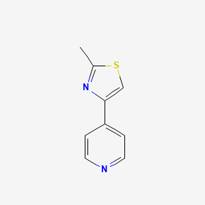 molecular formula C9H8N2S B2803970 2-Methyl-4-(4-pyridyl)thiazole CAS No. 23899-32-3