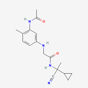 N-(1-cyano-1-cyclopropylethyl)-2-[(3-acetamido-4-methylphenyl)amino]acetamide