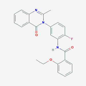 molecular formula C24H20FN3O3 B2803979 2-乙氧基-N-(2-氟-5-(2-甲基-4-氧代喹唑啉-3(4H)-基)苯基)苯甲酰胺 CAS No. 899969-59-6