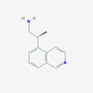 molecular formula C12H14N2 B2803983 (2R)-2-Isoquinolin-5-ylpropan-1-amine CAS No. 2248197-79-5