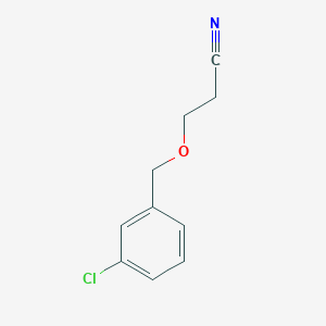 3-[(3-Chlorophenyl)methoxy]propanenitrile