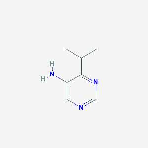 molecular formula C7H11N3 B2804001 4-Isopropylpyrimidin-5-amine CAS No. 1368846-71-2