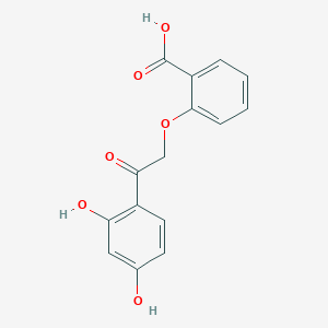 molecular formula C15H12O6 B2804002 2-[2-(2,4-Dihydroxyphenyl)-2-oxoethoxy]benzoic acid CAS No. 1505-01-7