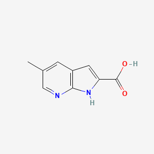 molecular formula C9H8N2O2 B2804003 5-甲基-1H-吡咯并[2,3-b]吡啶-2-甲酸 CAS No. 1638767-97-1