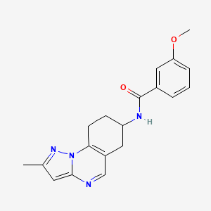3-methoxy-N-{2-methyl-6H,7H,8H,9H-pyrazolo[1,5-a]quinazolin-7-yl}benzamide