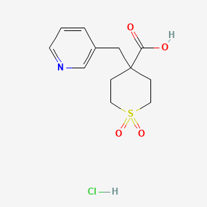 1,1-Dioxo-4-(pyridin-3-ylmethyl)-1lambda(6)-thiane-4-carboxylic acid hydrochlori