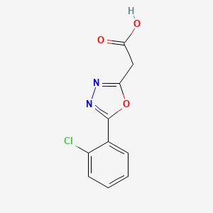 molecular formula C10H7ClN2O3 B2804072 2-[5-(2-chlorophenyl)-1,3,4-oxadiazol-2-yl]acetic Acid CAS No. 415679-25-3