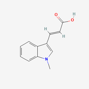 molecular formula C12H11NO2 B2804089 (E)-3-(1-Methyl-1H-indol-3-YL)acrylic acid CAS No. 205884-12-4