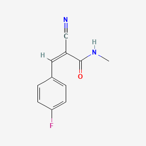 molecular formula C11H9FN2O B2804090 (Z)-2-cyano-3-(4-fluorophenyl)-N-methylprop-2-enamide CAS No. 885309-86-4