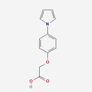 molecular formula C12H11NO3 B2804096 (4-吡咯-1-基-苯氧基)-乙酸 CAS No. 404892-58-6