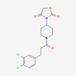 3-(1-(3-(3,4-Dichlorophenyl)propanoyl)piperidin-4-yl)oxazolidine-2,4-dione