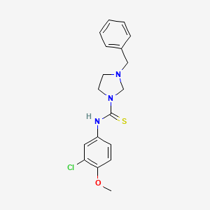 3-benzyl-N-(3-chloro-4-methoxyphenyl)imidazolidine-1-carbothioamide