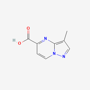 molecular formula C8H7N3O2 B2804122 3-Methylpyrazolo[1,5-a]pyrimidine-5-carboxylic acid CAS No. 1784434-49-6