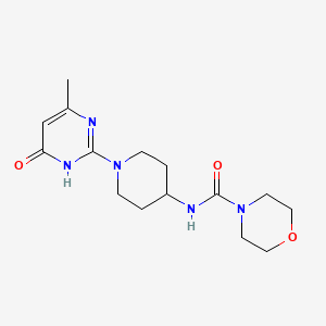 N-(1-(4-methyl-6-oxo-1,6-dihydropyrimidin-2-yl)piperidin-4-yl)morpholine-4-carboxamide