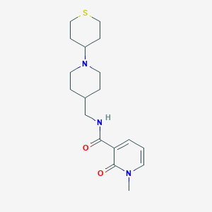 1-methyl-2-oxo-N-((1-(tetrahydro-2H-thiopyran-4-yl)piperidin-4-yl)methyl)-1,2-dihydropyridine-3-carboxamide