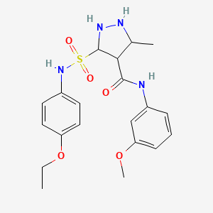 5-[(4-ethoxyphenyl)sulfamoyl]-N-(3-methoxyphenyl)-3-methyl-1H-pyrazole-4-carboxamide