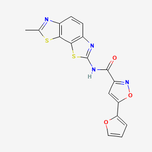 5-(furan-2-yl)-N-(7-methylbenzo[1,2-d:4,3-d']bis(thiazole)-2-yl)isoxazole-3-carboxamide