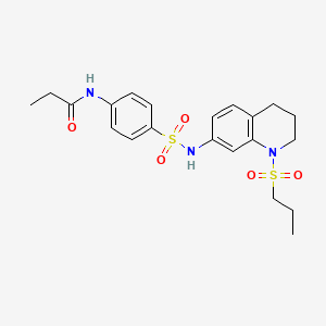 N-(4-{[1-(propane-1-sulfonyl)-1,2,3,4-tetrahydroquinolin-7-yl]sulfamoyl}phenyl)propanamide