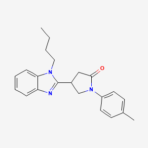 4-(1-Butylbenzimidazol-2-yl)-1-(4-methylphenyl)pyrrolidin-2-one