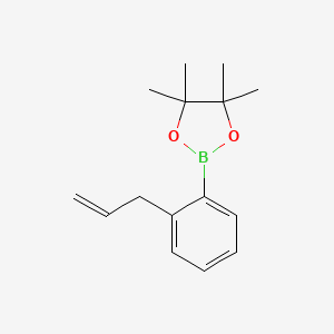 molecular formula C15H21BO2 B2804179 2-(2-Allylphenyl)-4,4,5,5-tetramethyl-1,3,2-dioxaborolane CAS No. 857934-92-0