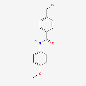 molecular formula C15H14BrNO2 B2804202 4-(bromomethyl)-N-(4-methoxyphenyl)benzamide CAS No. 847750-33-8
