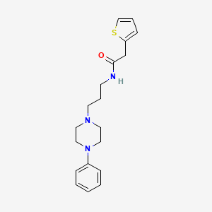 N-(3-(4-phenylpiperazin-1-yl)propyl)-2-(thiophen-2-yl)acetamide