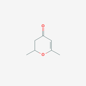 molecular formula C7H10O2 B2804209 2,6-Dimethyl-3,4-dihydro-2H-pyran-4-one CAS No. 16000-13-8