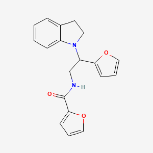 N-(2-(furan-2-yl)-2-(indolin-1-yl)ethyl)furan-2-carboxamide