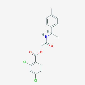 {[1-(4-Methylphenyl)ethyl]carbamoyl}methyl 2,4-dichlorobenzoate