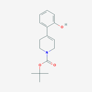 molecular formula C16H21NO3 B2804224 叔丁基 4-(2-羟基苯基)-3,6-二氢-2H-吡啶-1-甲酸酯 CAS No. 1269025-34-4
