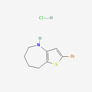 2-Bromo-5,6,7,8-tetrahydro-4H-thieno[3,2-b]azepine;hydrochloride