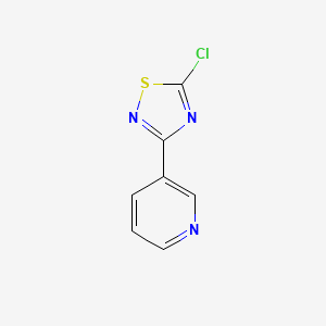 molecular formula C7H4ClN3S B2804228 3-(5-氯-[1,2,4]噻二唑-3-基)-吡啶 CAS No. 887623-90-7